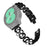 For Honor MagicWatch 2 42mm Watch Strap Pearl Decor Four Leaf Clover Stainless Steel Band - Black - 1