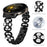 Stainless Steel Band for Google Pixel 2 Pearl Decor Four Leaf Clover Watch Strap - Black - 4