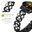 Stainless Steel Band for Google Pixel 2 Pearl Decor Four Leaf Clover Watch Strap - Black - 5