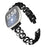 For Fitbit Versa 3 / Fitbit Sense   Stainless Steel Watch Band with Pearl Decor - Black - 1