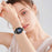 For Fitbit Versa 4 / Fitbit Sense 2 Watch Strap Pearl Decor Four Leaf Clover Stainless Steel Wrist Band - Black - 7
