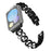 Watch Strap for Xiaomi Smart Band 10 Pro / 9 Pro / 8 Pro / Redmi Watch 6 / 5 / 4 Pearl Decor Four Leaf Clover Stainless Steel Band - Black - 1