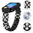 Watch Strap for Xiaomi Smart Band 10 Pro / 9 Pro / 8 Pro / Redmi Watch 6 / 5 / 4 Pearl Decor Four Leaf Clover Stainless Steel Band - Black - 3