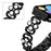 Watch Strap for Xiaomi Smart Band 10 Pro / 9 Pro / 8 Pro / Redmi Watch 6 / 5 / 4 Pearl Decor Four Leaf Clover Stainless Steel Band - Black - 4