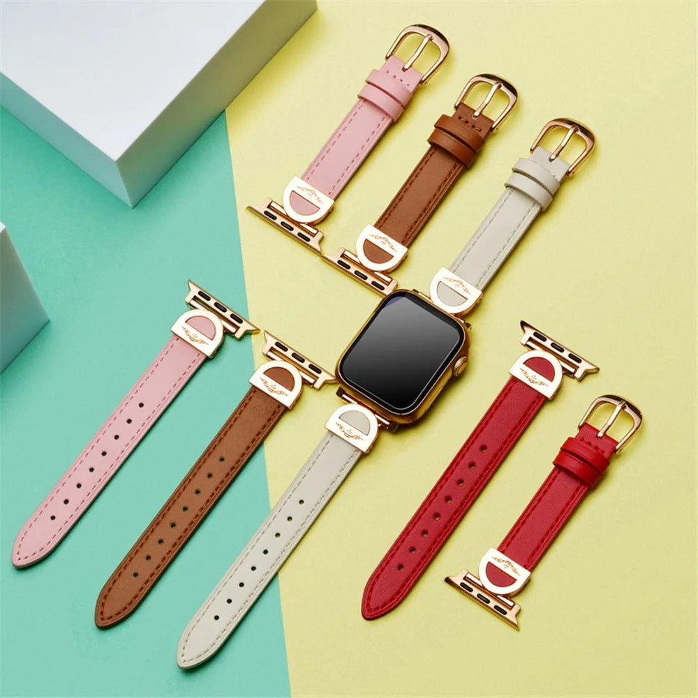 For Apple Watch Series 11 10 42mm / 9 8 7 41mm / SE3 SE2 SE 6 5 4 40mm / 3 2 1 38mm Watch Straps Microfiber Leather Bracelet Strap - Brown - 4