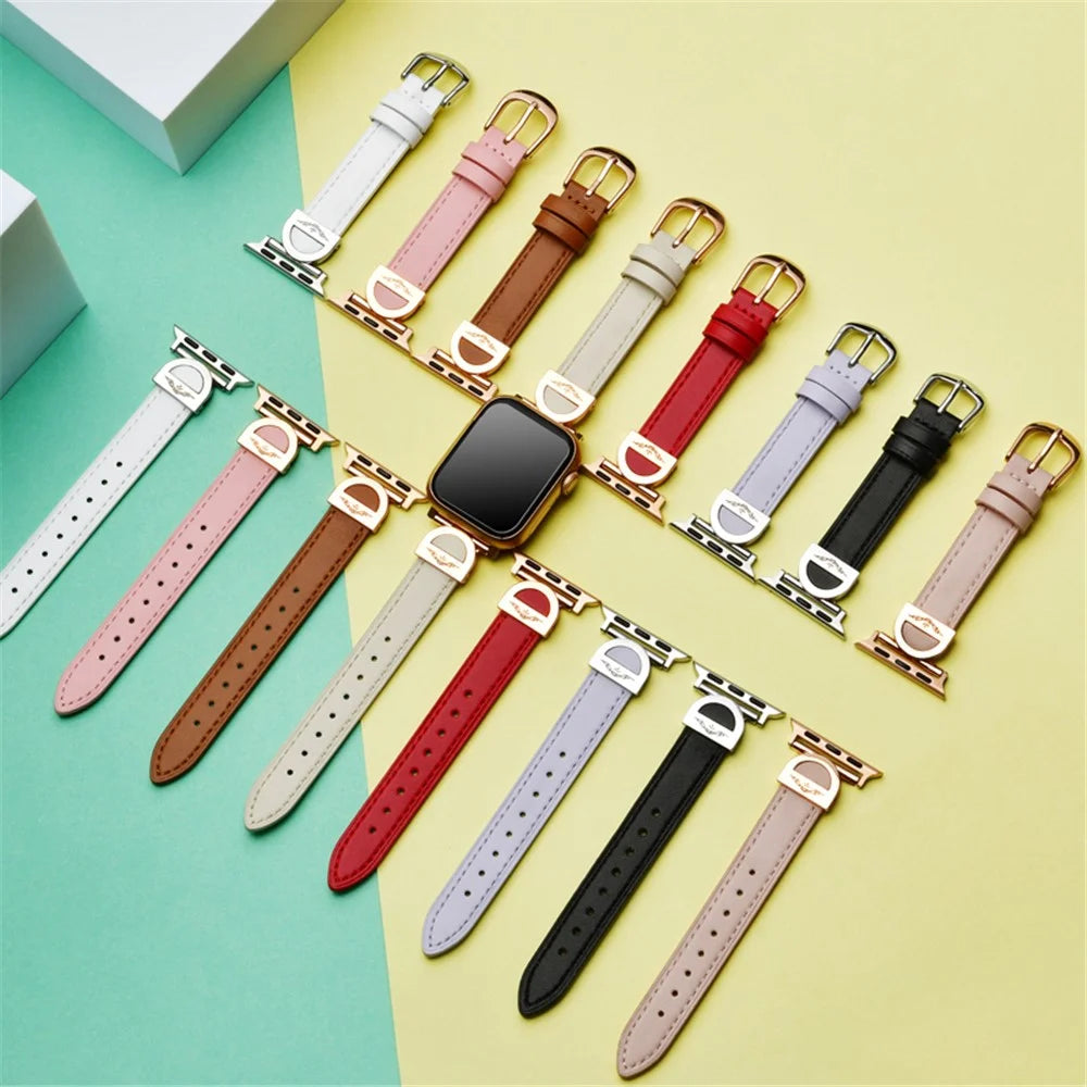 For Apple Watch Series 11 10 42mm / 9 8 7 41mm / SE3 SE2 SE 6 5 4 40mm / 3 2 1 38mm Watch Straps Microfiber Leather Bracelet Strap - Brown - 5