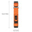 For Garmin Tactix 7 Pro / Fenix 7X / 6X Pro / 5X Plus Watch Band 26mm Nylon Wrist Strap - Orange - 5