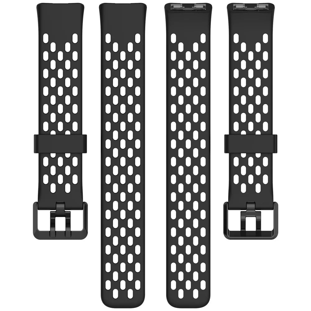 For Huawei Band 9 / 9 NFC / 8 / 8 NFC Replacement Band Adjustable Silicone Watch Strap - Black - 5