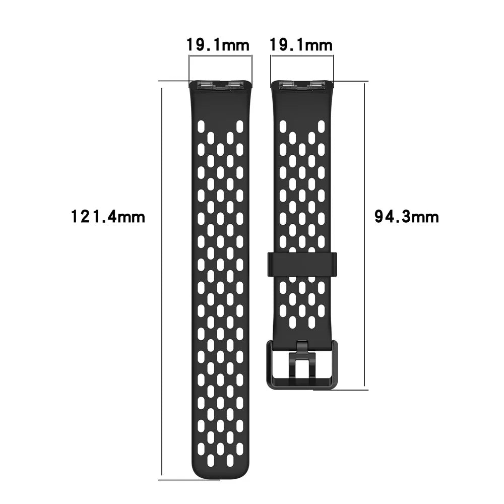 For Huawei Band 9 / 9 NFC / 8 / 8 NFC Replacement Band Adjustable Silicone Watch Strap - Black - 6