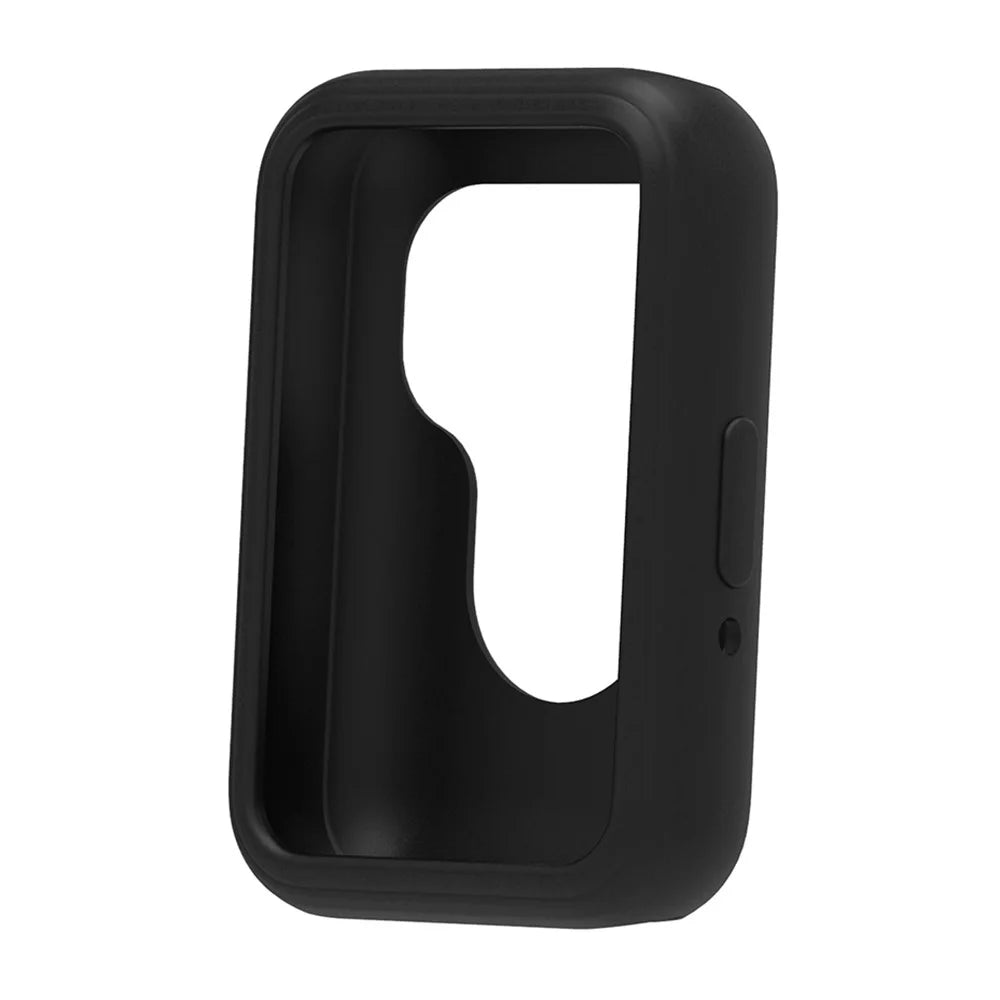 For Samsung Galaxy Fit3 Silicone Strap Replacement Wrist Band with Watch Case - Black - 6