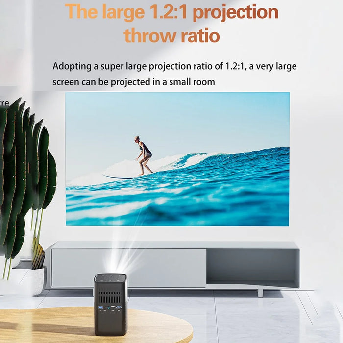 M1 1080P Android 9.0 Projector WiFi DLP Intelligent Projector Support Bluetooth-compatible Function - US Plug - 3