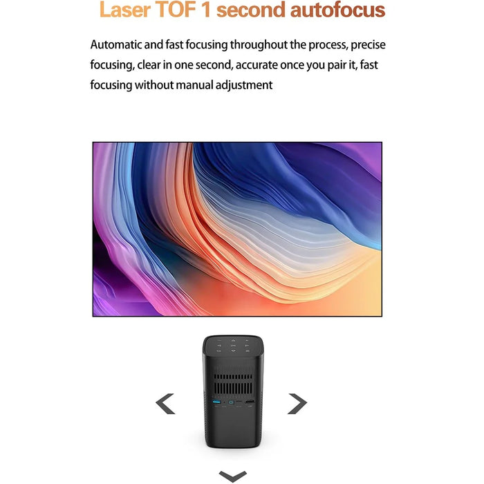 M1 1080P Android 9.0 Projector WiFi DLP Intelligent Projector Support Bluetooth-compatible Function - US Plug - 4