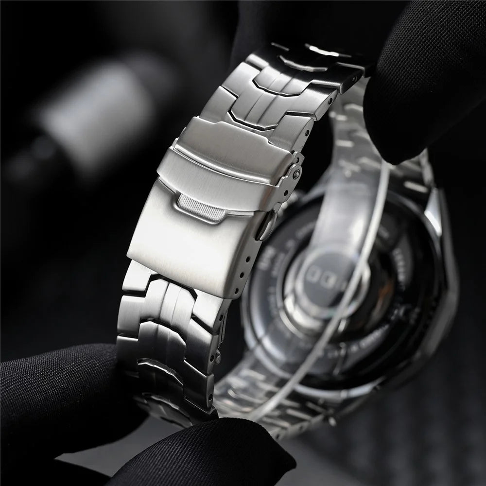 For Huawei Watch 4  /  4 Pro  /  Watch GT 4 46mm Watch Band 22mm Pure Titanium Wrist Strap - Titanium+Orange - 5