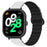 For Xiaomi Redmi Watch 4 Silicone Watch Strap Dual Color Magnetic Band with PC Case - White+Black - 1
