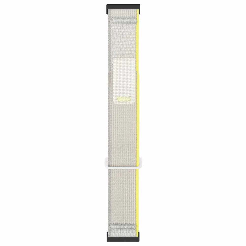 For Suunto Spartan Sport Wrist HR Baro / Suunto 9 Nylon Watch Band 24mm Loop Fastener Strap - Beige - 4