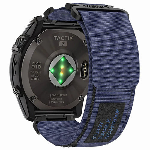 For Garmin Fenix 7X / 7X Pro 51mm / Tactix 7 Watch Strap 26mm Adjustable Sports Wrist Band Quick Release - Midnight Blue - 1