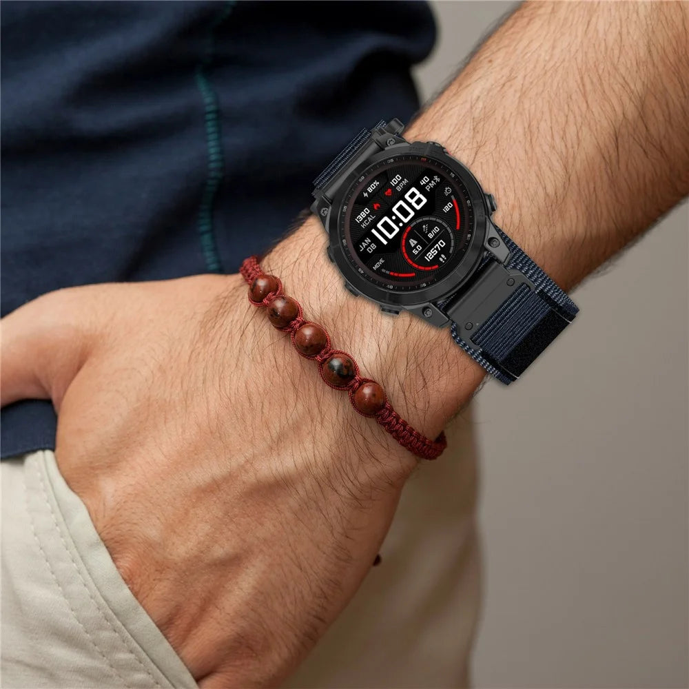 For Garmin Fenix 7X / 7X Pro 51mm / Tactix 7 Watch Strap 26mm Adjustable Sports Wrist Band Quick Release - Midnight Blue - 6