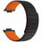 For Huawei Watch Fit 3 Watch Band Adjustable Magnetic Silicone Wrist Strap - Black+Orange - 1