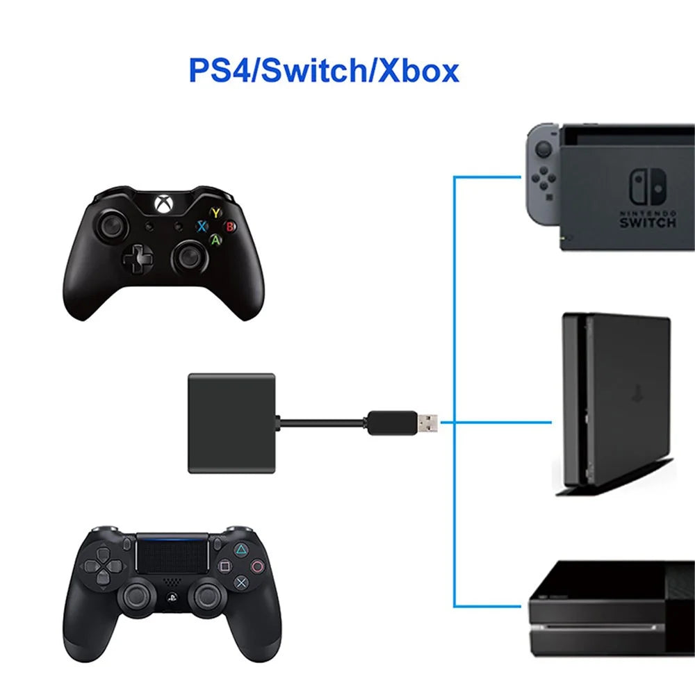 JYS Keyboard Mouse Wired Converter Adapter for Xbox One Ps4 Nintendo - 3