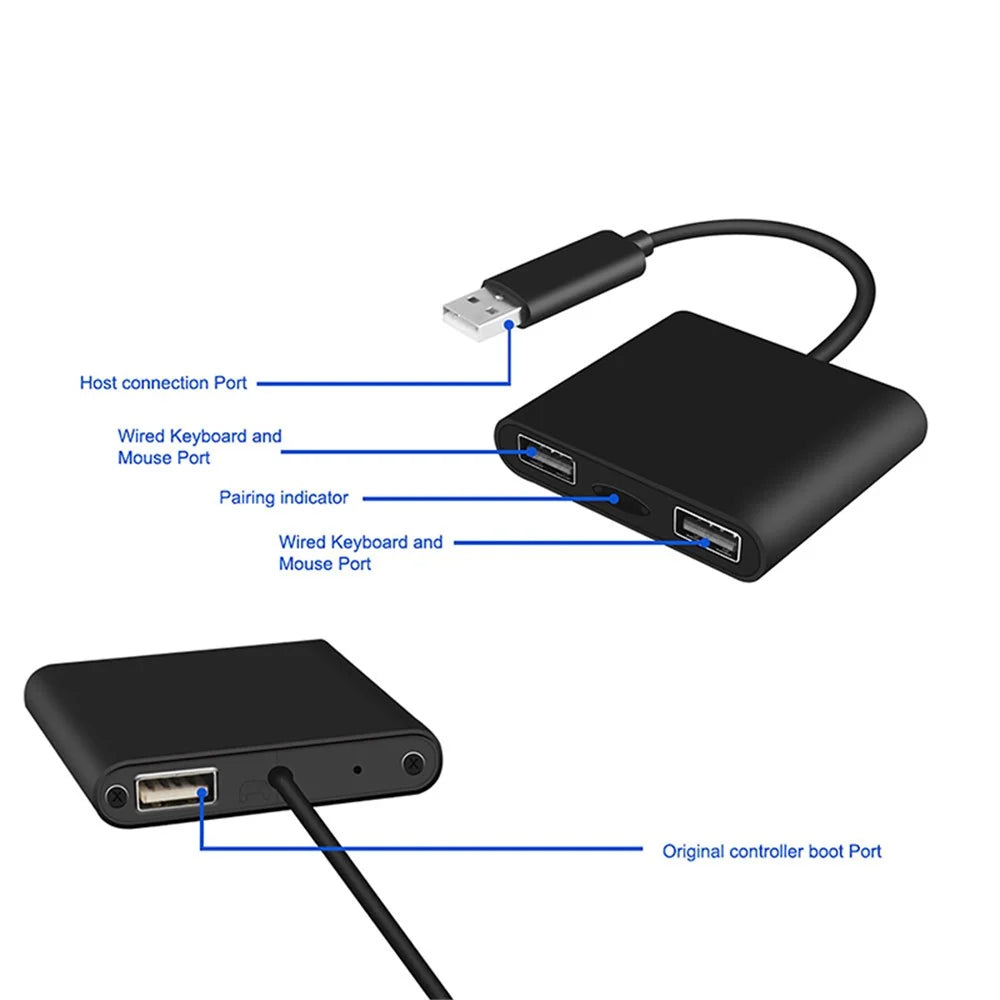 JYS Keyboard Mouse Wired Converter Adapter for Xbox One Ps4 Nintendo - 4