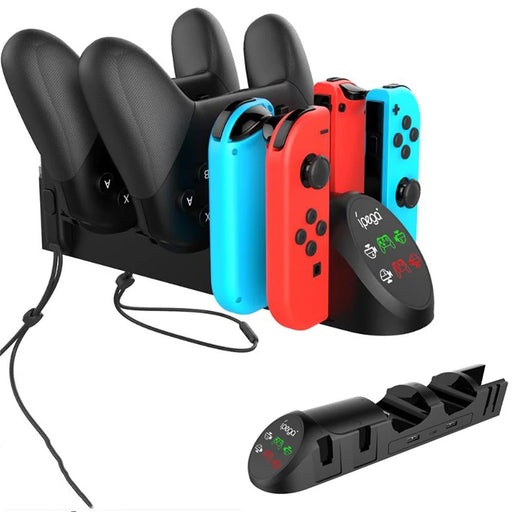 IPEGA PG-9187 6 in 1 Game Joystick Handle Controller Charging Base for Nintendo Switch Joy-Con/Pro - 1