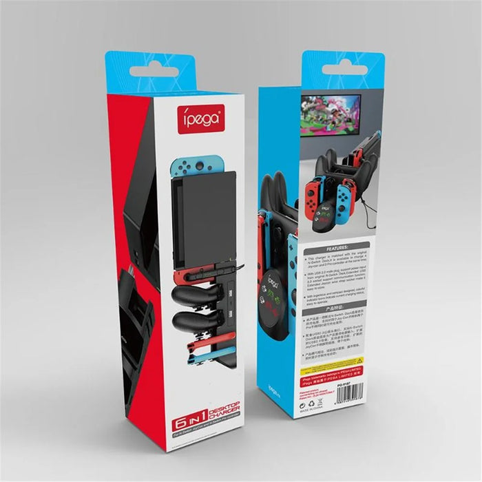 IPEGA PG-9187 6 in 1 Game Joystick Handle Controller Charging Base for Nintendo Switch Joy-Con/Pro - 7
