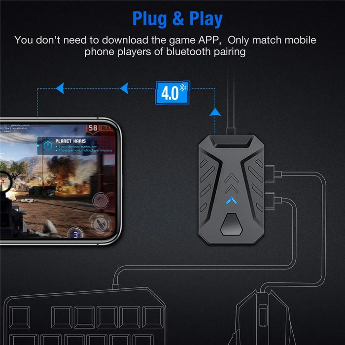 GAMWING Mix Pro+ PUGB Mobile Game Controller Keyboard and Mouse Converter - 2