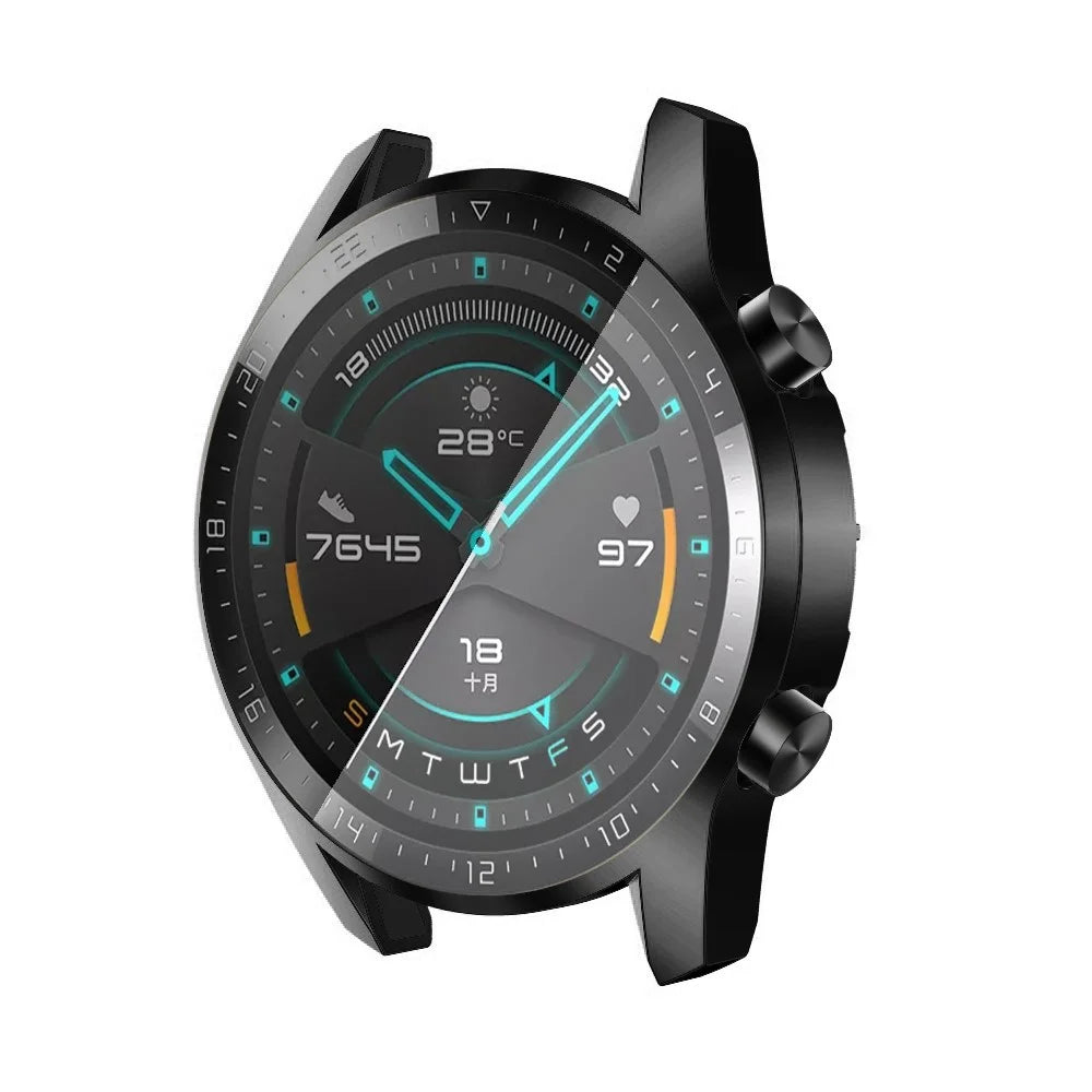 Electroplated TPU All-around Protective Case for Huawei Watch GT 2 46mm - Black - 6