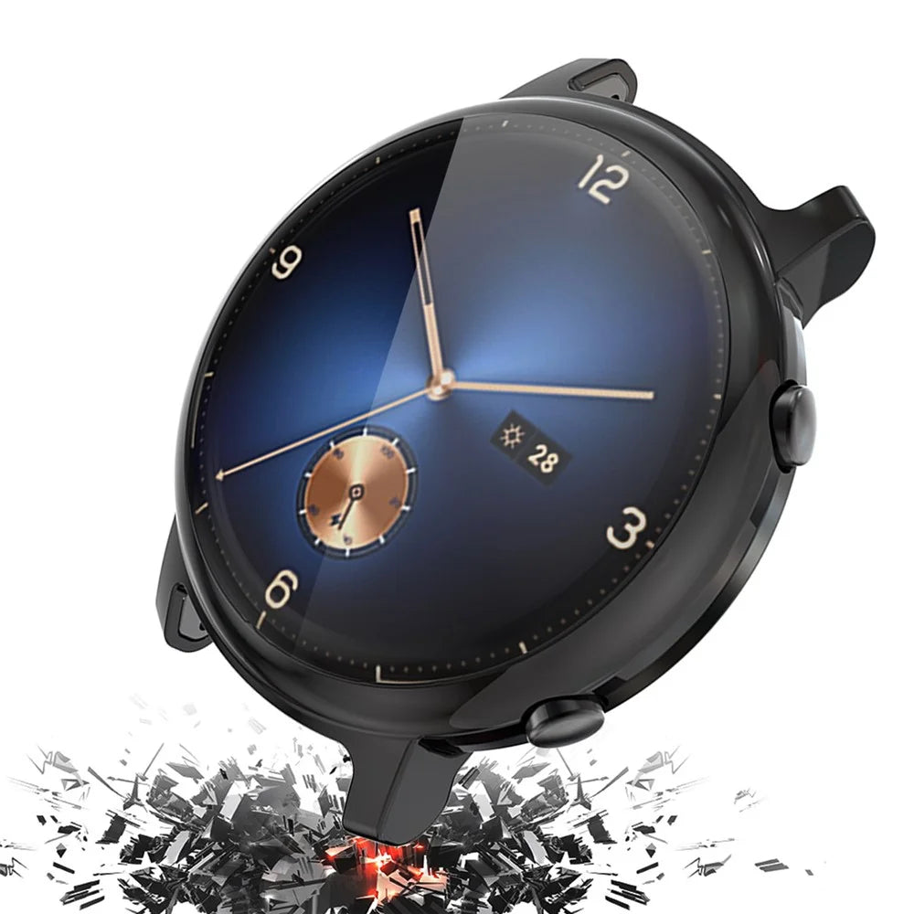 Electroplated TPU All-wrapped Protector Cover for Huawei Watch GT 2 42mm - Black - 5