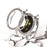 Double Row Rhinestone Decor Hard PC Frame Bumper Case for Samsung Galaxy Watch Active2 44mm - Silver - 3