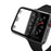 Plating Frame PC + Tempered Glass Watch Case for Apple Watch Series 3/2/1 42mm - Black - 1