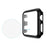 Plating Frame PC + Tempered Glass Watch Case for Apple Watch Series 3/2/1 42mm - Black - 2