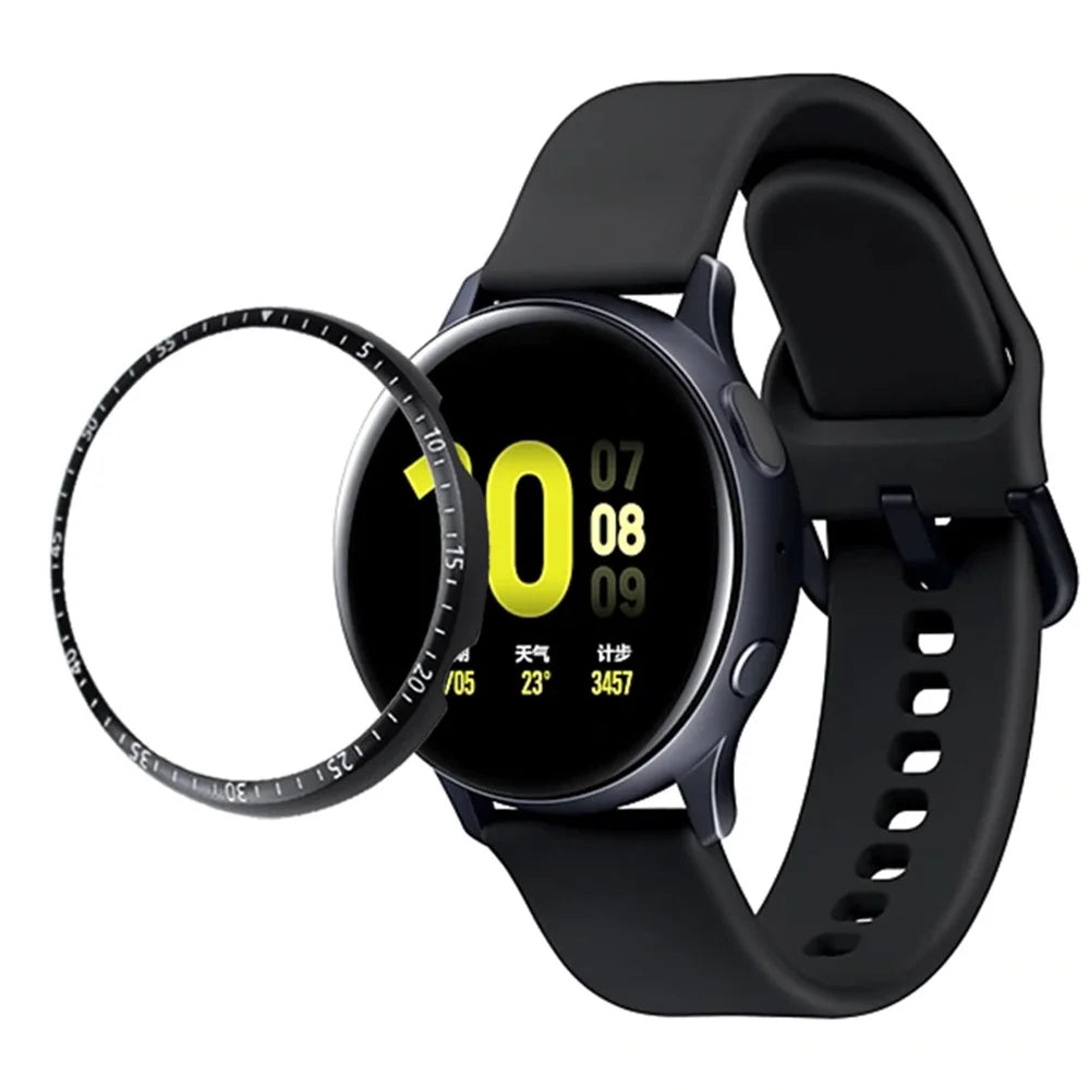 Stainless Steel Watch Bezel Ring for Samsung Galaxy Watch Active 2 40mm - Black - 1