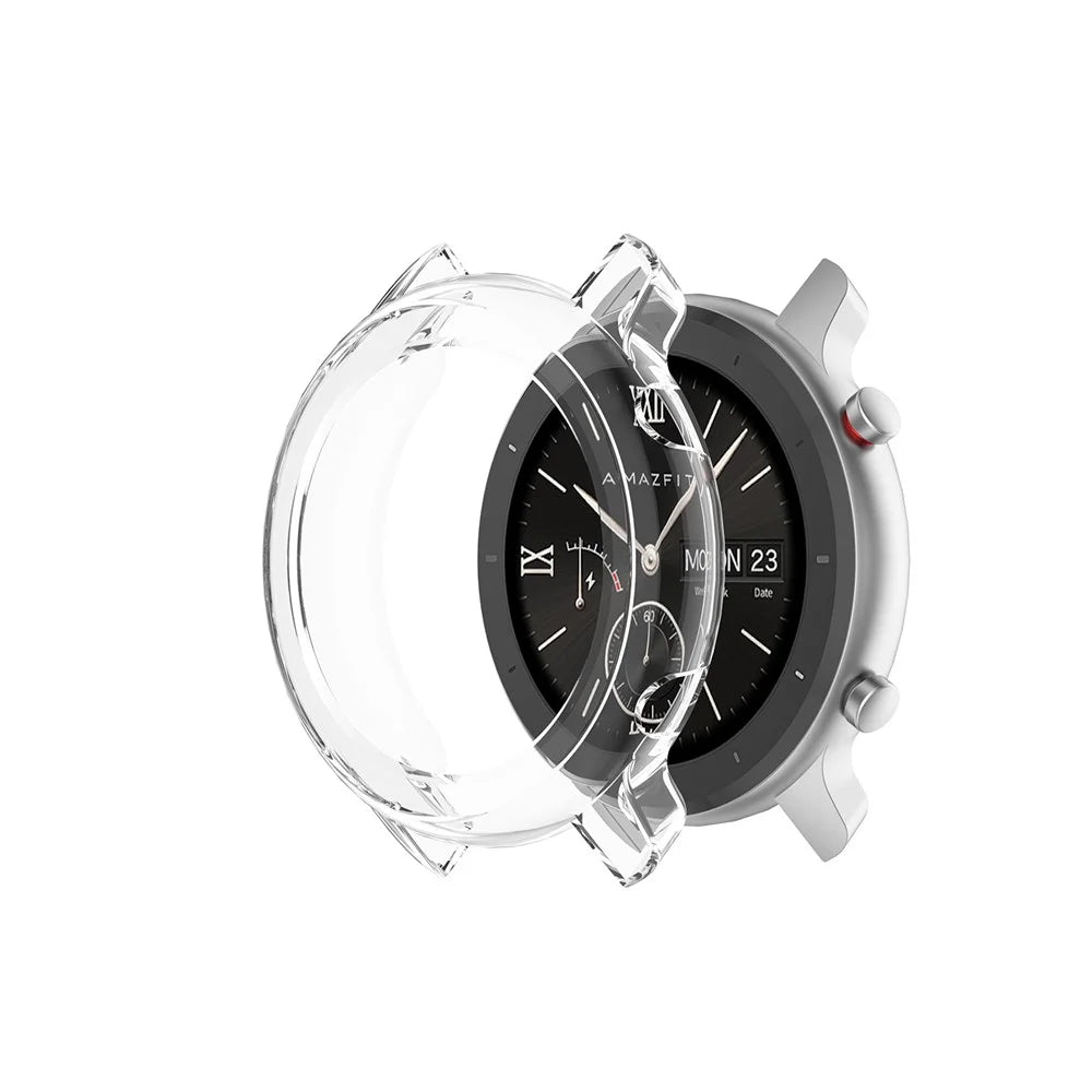 Dustproof Shockproof TPU Watch Shell for Huami Amazfit GTR 47mm - Transparent - 1