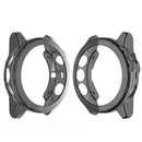 Clear Soft TPU Unique Cover for Garmin Fenix 5S - Black - 4
