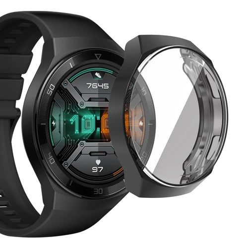 All-round Protective Electroplating TPU Shell for Huawei Watch GT 2e - Black - 1