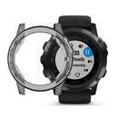 Clear Soft TPU Stylish Cover for Garmin Fenix 5 - Black - 5