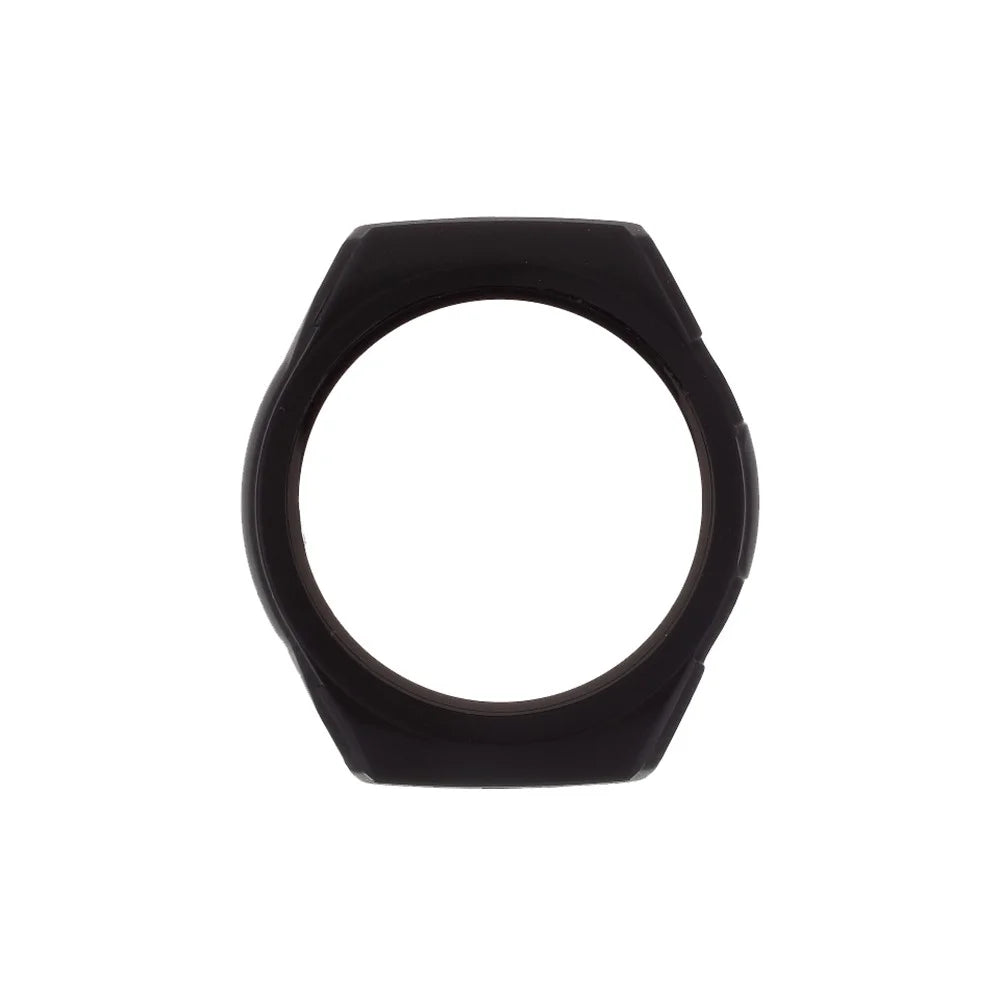 Rubberized PC Frame Intergrated Tempered Glass Screen Protector Smart Watch Cover for Huawei Watch GT 2e - Black - 2