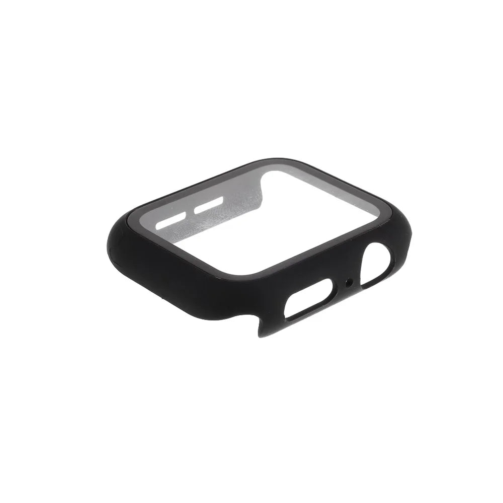 All Around Hard PC Protective Cover Built-in Screen Protector for Apple Watch Series 4/5/6/SE 40mm - Black - 2