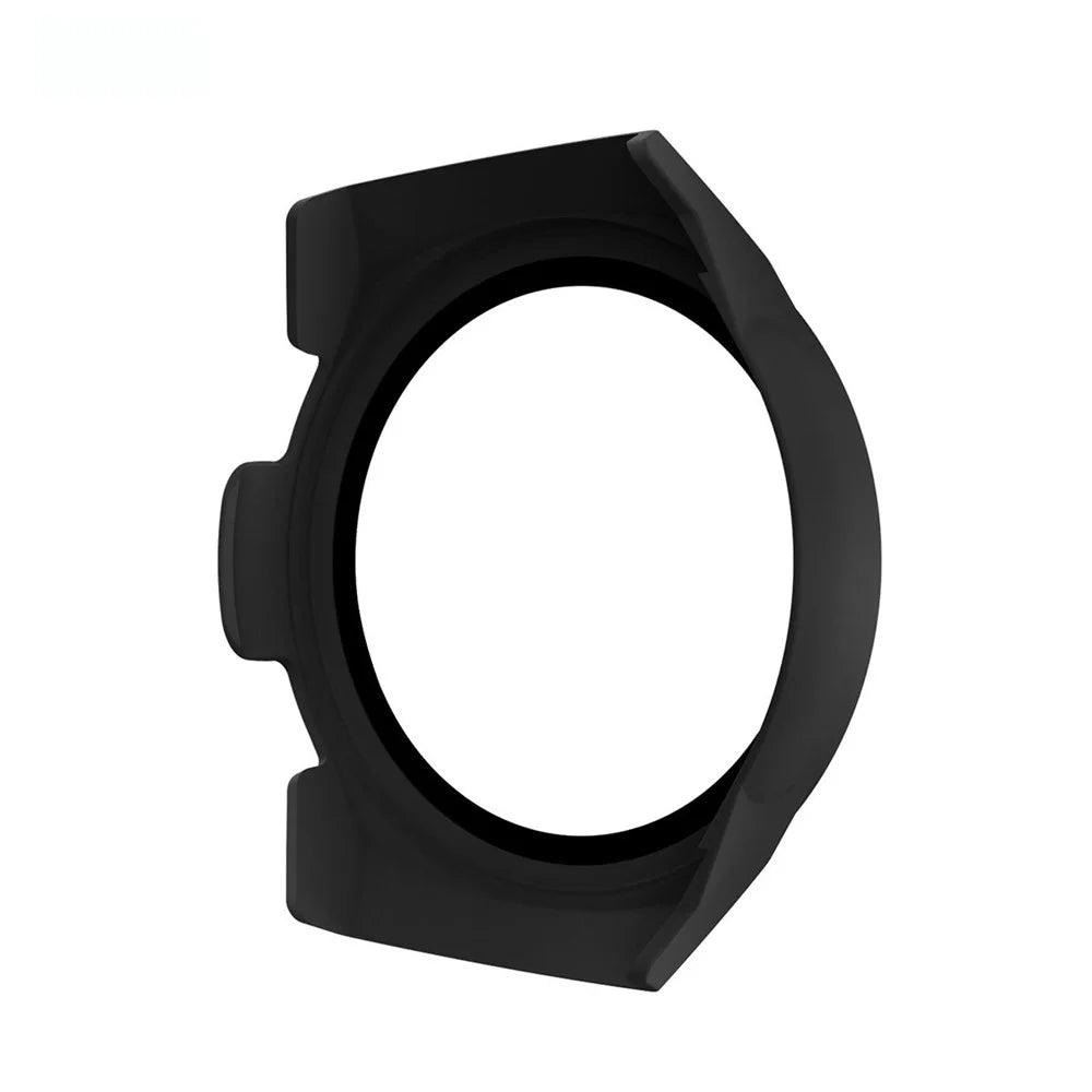 ENKAY HAT PRINCE ENK-AC8203 Matte PC Frame + Tempered Glass Protector Case for Huawei Watch GT 2e 46mm - Black - 2