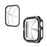 Rhinestone Decor PC Frame Case for Apple Watch Series SE3 / SE2 / SE1 /  6 / 5 / 4 44mm with Tempered Glass Screen Protector - Black - 1