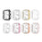 Rhinestone Decor PC Frame Case for Apple Watch Series SE3 / SE2 / SE1 /  6 / 5 / 4 44mm with Tempered Glass Screen Protector - Black - 7