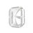 Rhinestone Decor Tempered Glass+PC All-round Protective Watch Case for Apple Watch Series 3/2/1 38mm - Silver - 2