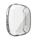 All-round Case for Fitbit Sense/Versa 3 Protective Electroplating TPU Watch Cover  - Transparent - 5
