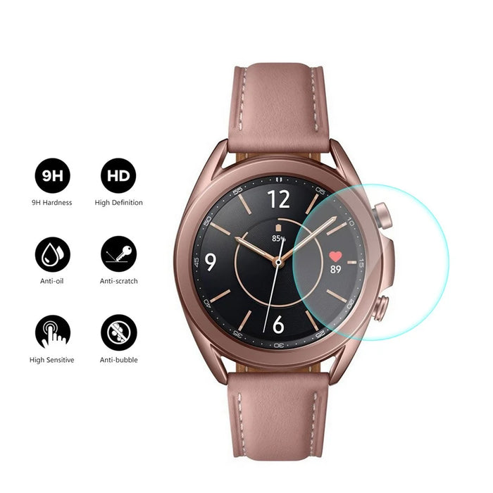 ENKAY HAT PRINCE Matte PC Case with 0.2mm 2.15D 9H Tempered Glass Protector for Samsung Galaxy Watch3 45mm - Black - 6