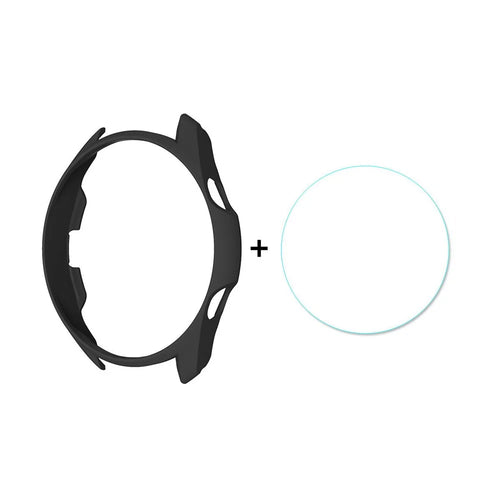 ENKAY HAT PRINCE Matte PC Case with 0.2mm 2.15D 9H Tempered Glass Film for Samsung Galaxy Watch3 41mm - Black - 1