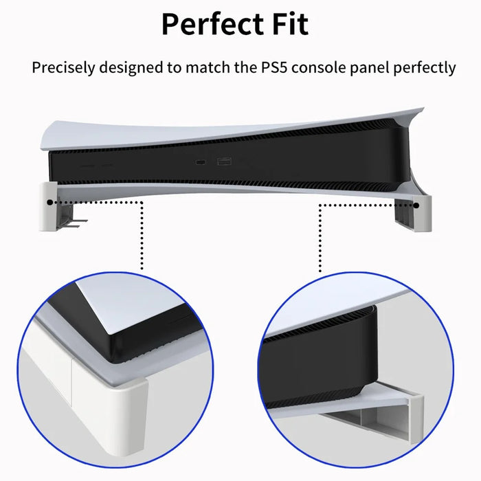 JYS JYS-P5143 Horizontal Stand for PS5 Console Digital / Disc Version Bracket - White - 4