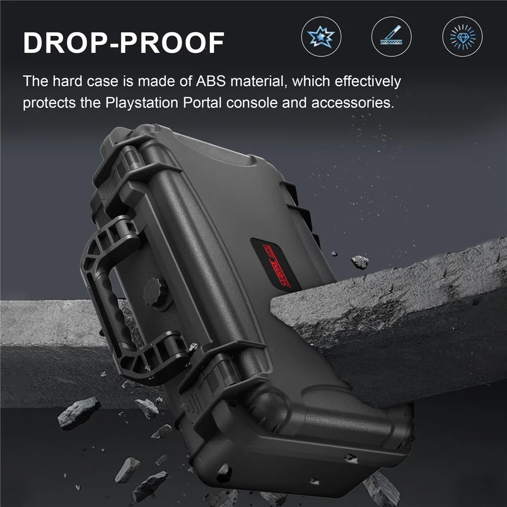 STARTRC GAMES For Sony Playstation Portal Waterproof Handbag Game Console Storage Bag - 6