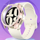 For Samsung Galaxy Watch7 40mm Watch Case Rhinestone Decor Hard PC Protective Frame - Pink - 3