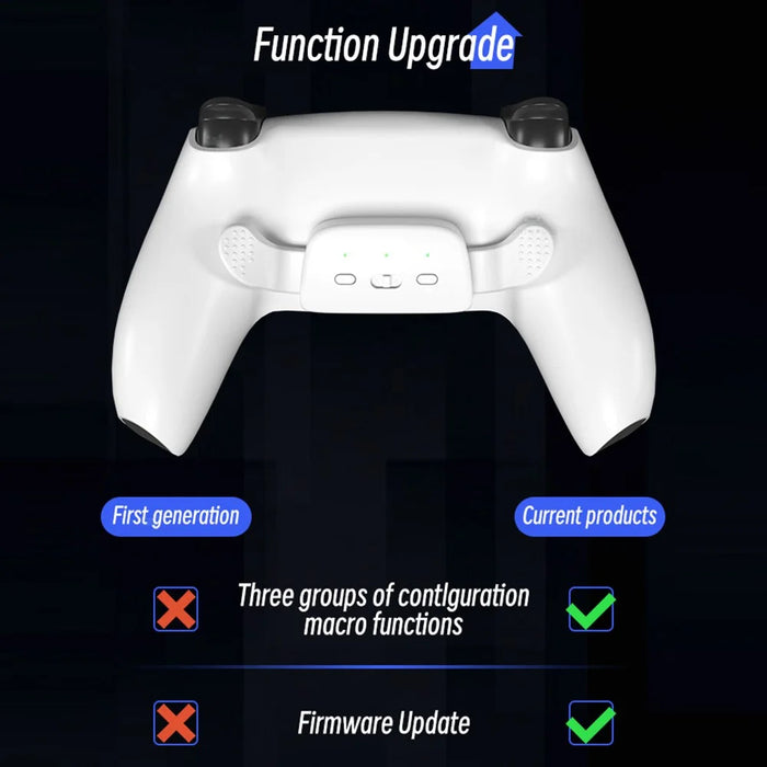 DATA FROG For Sony Playstation 5 Controller Back Button Attachment Wireless Gamepad Back Button - Black - 3